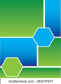 Blue Green Squares
