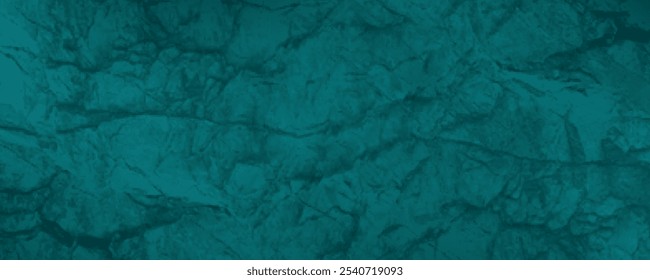 Blue green stone background. Underwater rocky texture. Close-up