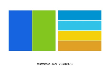 blue green tech cyan yellow orange primary secondary color palette