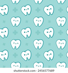 Blue green Teeth pattern dentist