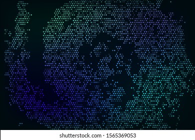 Blue and green  texture in a beautiful style on a dark background. Fashionable soft color. Vector  