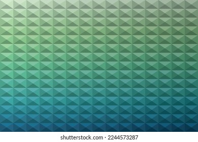 Blue and Green Tiles, Crystals Gradient Pattern Background, Texture, Vector Illustration