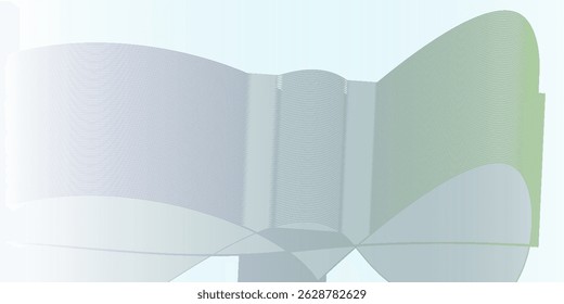Blue and green transparent wave flow.eps10