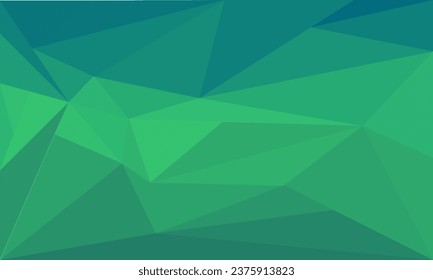 Fondo abstracto del triángulo azul y verde bajo polígono. Diseño de elementos de forma geométrica. ilustración vectorial para web, digital, banner, portada, volante