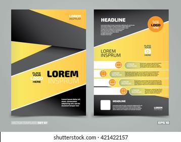 Blue and green Vector annual report Leaflet Brochure Flyer template design, book cover layout design, Abstract blue green presentation templates