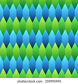 Blue and green vector modern diamond seamless background pattern