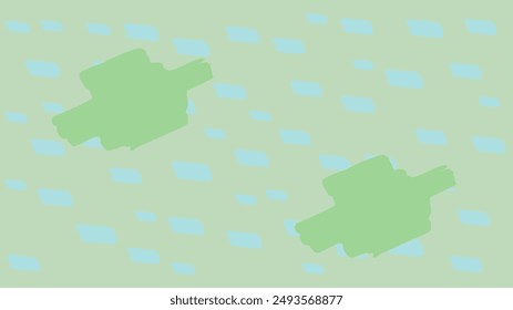 Blue and green vector organic confetti flying randomly background