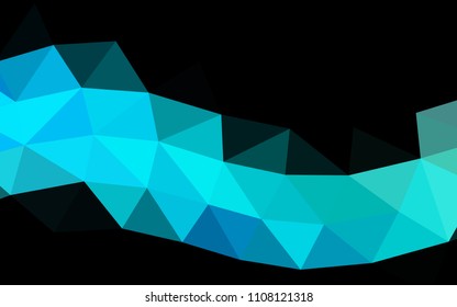 Blue, Green vector polygonal polygonal. A vague abstract illustration with gradient. Brand new design for your business.