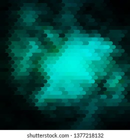 Blue, Green vector template with lines. Geometric abstract illustration with blurred lines. Template for your UI design.