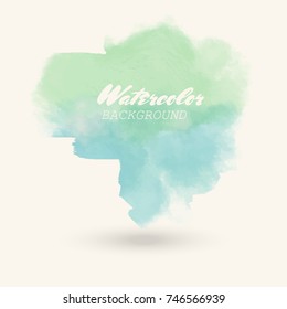 blue green watercolor background