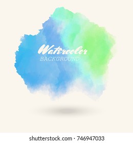 blue green watercolor background