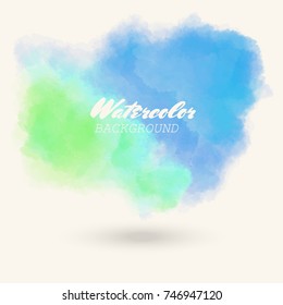 blue green watercolor background