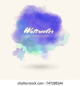 blue green watercolor background