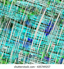 Blue, green, white, gray. Abstract seamless vector background. Intersecting lines and colorful spots. As colored, mottled canvas.