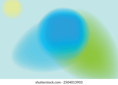 Blue Green and Yellow Abstract background. Pastel color