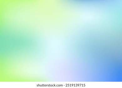 Fondo de Vector degradado azul, verde y amarillo. Delicada ilustración en un estilo abstracto. Fondo moderno para su interfaz, publicidad, textrestaurant, café, pastelería.