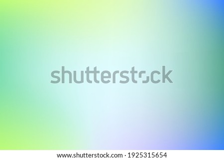 Blue, green, yellow gradient vector background. Delicate illustration in an abstract style. Modern background for your interface, advertising, textrestaurant, cafe, pastry shop.