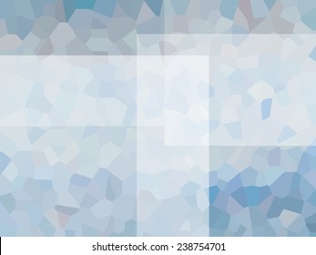blue grey abstract background from fragments plus transparent rectangles