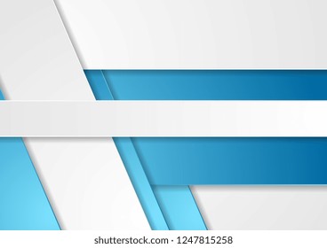 Fundo tecnológico corporativo abstrato azul e cinza. Projeto de material vetorial