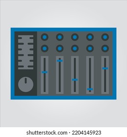 Blue Grey Audio Mixer Sound