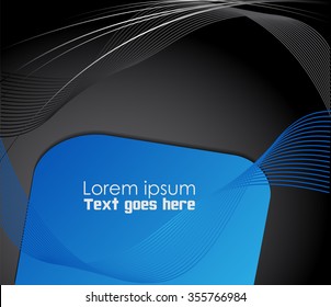 Blue Grey background gray curve line on space shadow overlap and dimension modern texture pattern for text and message website design

