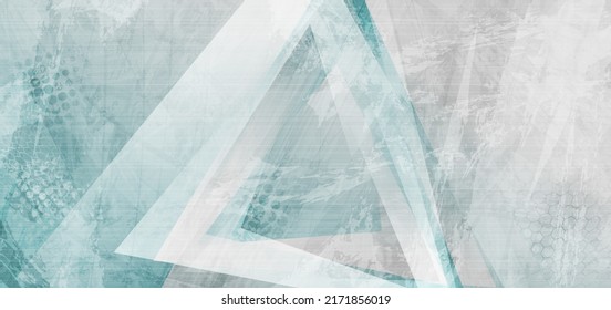 Triángulos grises azul y gris de fondo geométrico abstracto. Diseño mínimo de vectores