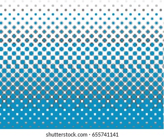 Blue and grey halftone in vector illustration.
