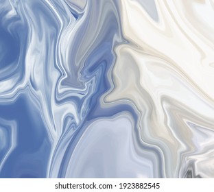 Blue with grey liquid ink abstract  texture.  