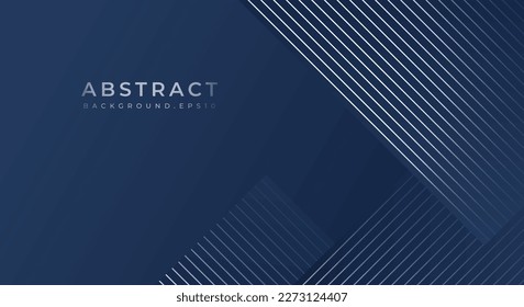 Blue and Grey Metallic Abstract Tech Geometric Linear Background with Copy Space for Text or Message