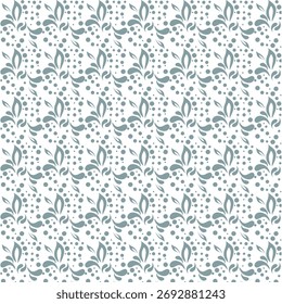 
Blue Grey Ornamental Classic Pattern