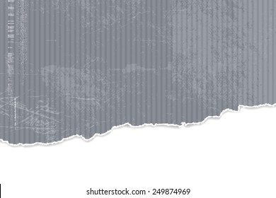 Texture d'arrière-plan gris bleu avec bord déchiré