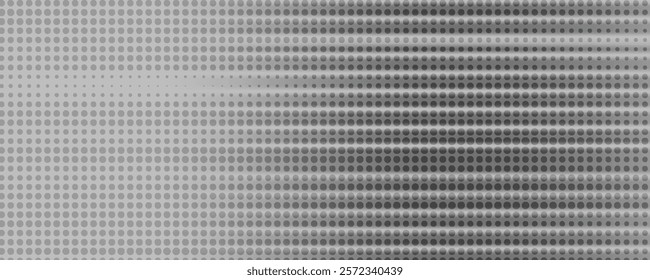 Blue grey stripes grunge abstract geometric background with halftone dots. Retro tech concept vector design