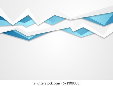 Fondo corporativo abstracto de tecnología azul y gris. Diseño de vectores