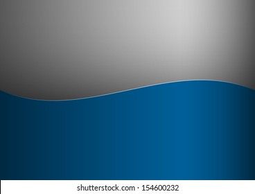 blue and grey wave as empty layout