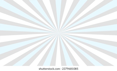 Blue grey and white sunburst background	
