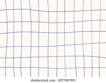Blue grid background  Hand drawn texture  student notebook sheet  Vector backdrop  cover  banner 	
