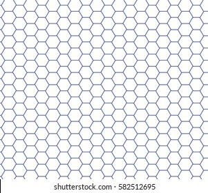 Blue Grid  background. Hexagonal cell texture, Honeycomb