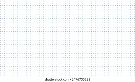 A blue grid background material with dashed lines, like graph paper. vector