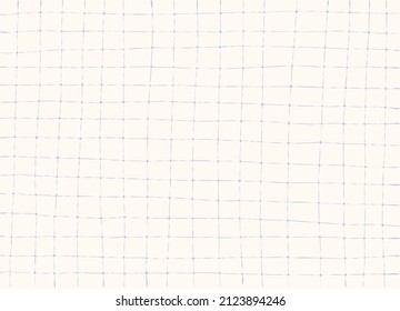 Blue grid background, pattern. Hand drawn texture. Vector backdrop, cover, banner.	