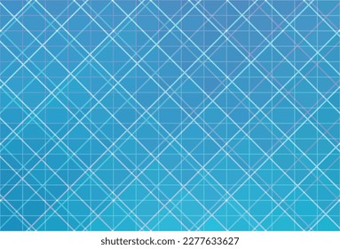 Blue Grid Line Pattern Abstract Background. Texture. Vector Illustration
