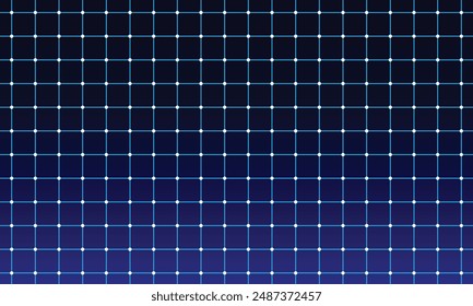 Líneas de cuadrícula azules sobre fondo negro
