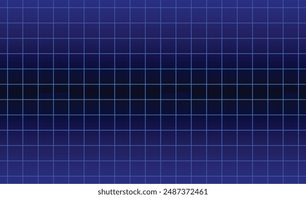 Blue grid lines technology on black background