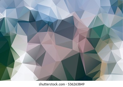 Blue Grid Mosaic abstract geometric rumpled triangular low poly style vector illustration graphic background