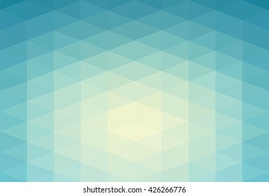 Blue grid mosaic background.
