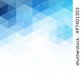 Blue Grid Mosaic Background, Creative Design Templates