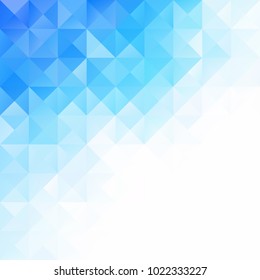 Blue Grid Mosaic Background, Creative Design Templates