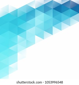 Blue Grid Mosaic Background, Creative Design Templates