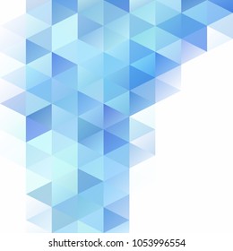 Blue Grid Mosaic Background, Creative Design Templates