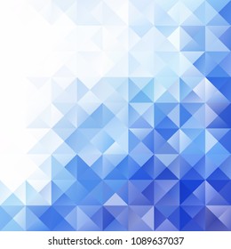 Blue Grid Mosaic Background, Creative Design Templates