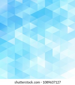 Blue Grid Mosaic Background, Creative Design Templates